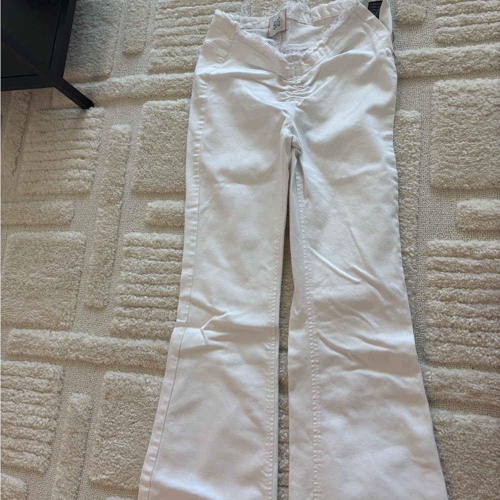 White Flared Pants